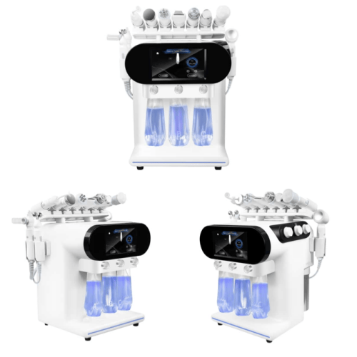 Product display images of the Small Bubble Facial Machine